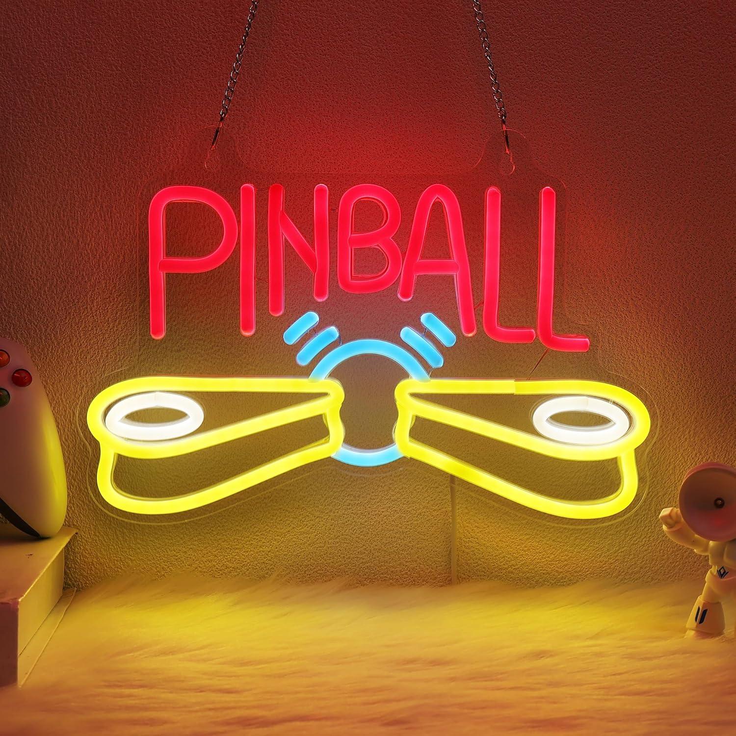 لافتة نيون لألعاب البينبول، تع - مراجعة Arcade Games & Vending Llc Photos وسعره