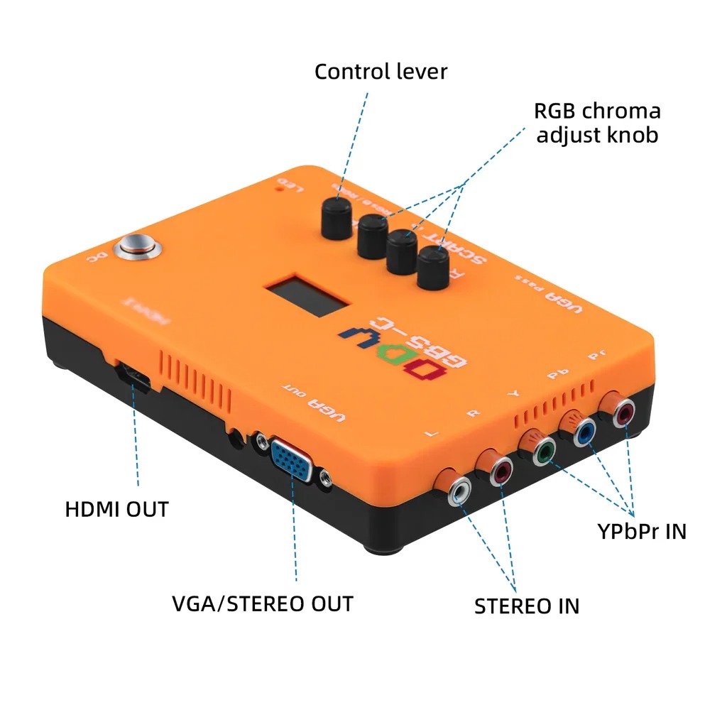 محول ODV-GBS-C AIO OSSC متوافق - مراجعة Arcade Vibes وسعره